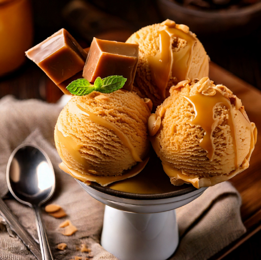 Helado de dulce de leche