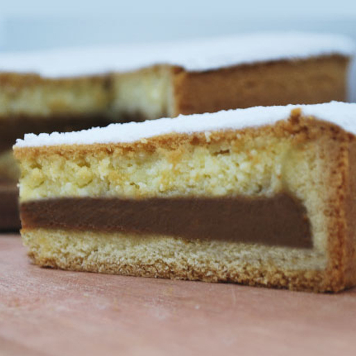 Tarta ricota y dulce de leche